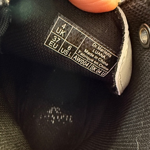 white leather Dr. Martens 1460-style combat boots - Picture 2 of 5